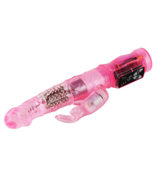 BAILE - MINI ROTATEUR LAPIN ROSE AVEC SUPERSTIMULATEUR