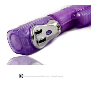 BAILE - ROTATEUR HAUT ET BAS LAPIN LILAS AVEC SUPERSTIMULATEUR