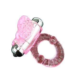 BAILE - ANNEAU PÉNIS VIBRATEUR ROSE SWEET ABS 10 RYTHMES