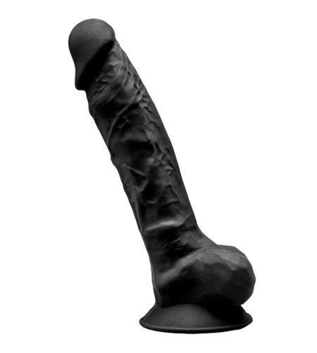 SILEXD - MODÈLE 1 PÉNIS RÉALISTE PREMIUM SILEXPAN SILICONE NOIR 23 CM