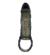 BAILE - GAINE DEXTENSION DE PÉNIS AVEC SANGLE POUR TESTICULES 11.5 CM