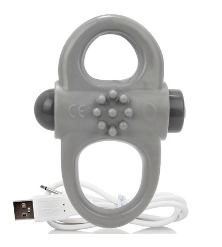 SCREAMING O - ANNEAU PÉNIEN VIBREUR RECHARGEABLE YOGA GRIS