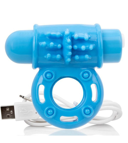 SCREAMING O - ANNEAU PÉNIEN VIBREUR WOW RECHARGEABLE BLEU