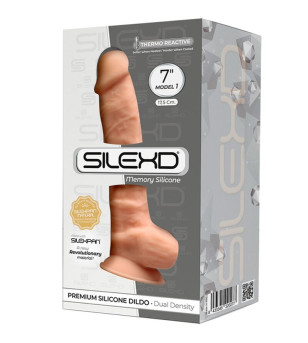 SILEXD - MODÈLE 1 PÉNIS RÉALISTE PREMIUM SILEXPAN SILICONE 17.5 CM