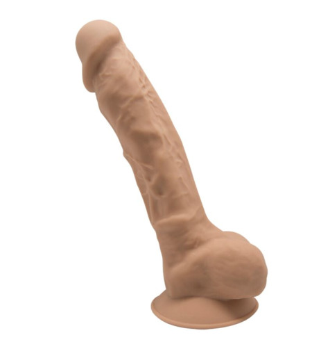 SILEXD - MODÈLE 1 PÉNIS RÉALISTE PREMIUM SILEXPAN SILICONE CARAMEL 17.5 CM
