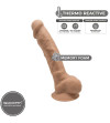 SILEXD - MODÈLE 1 PÉNIS RÉALISTE PREMIUM SILEXPAN SILICONE CARAMEL 17.5 CM