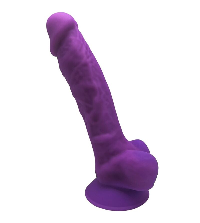 SILEXD - MODÈLE 1 PÉNIS RÉALISTE PREMIUM SILEXPAN SILICONE VIOLET 17.5 CM